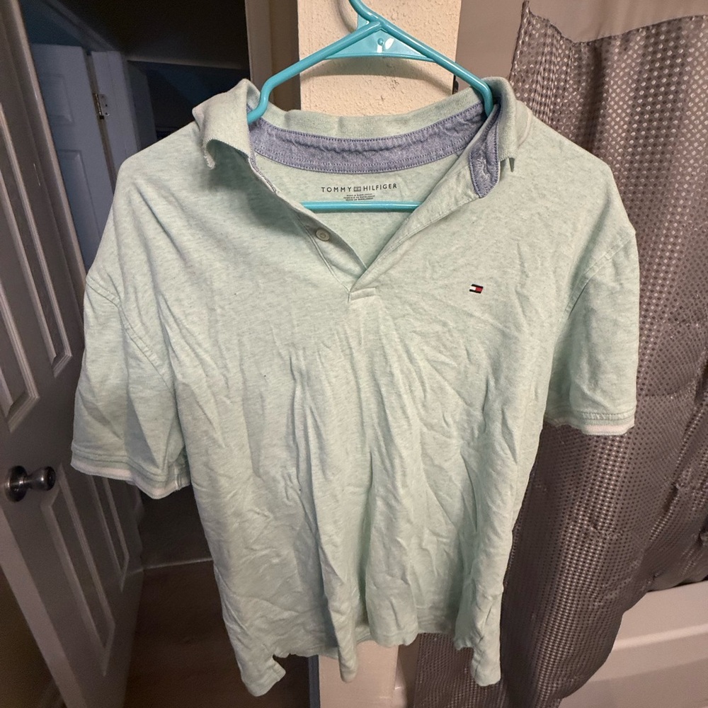 Tommy Hilfiger Men's Mint Polo Shirt